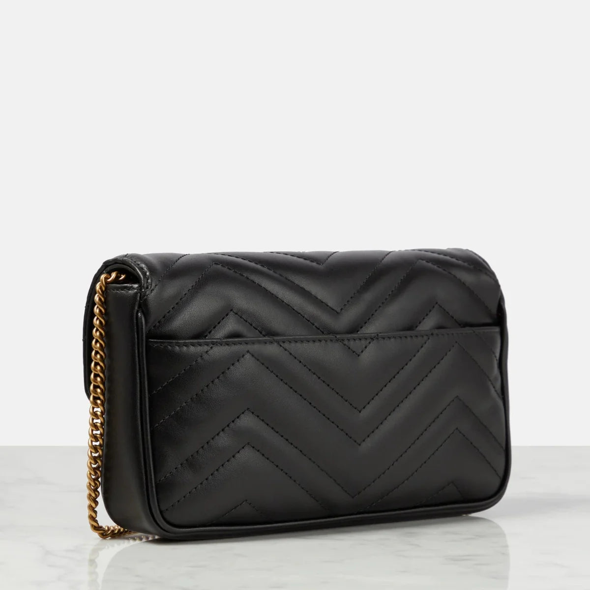 OUVALIA Luxury Edit | Gucci GG Marmont Leather Wallet On Chain