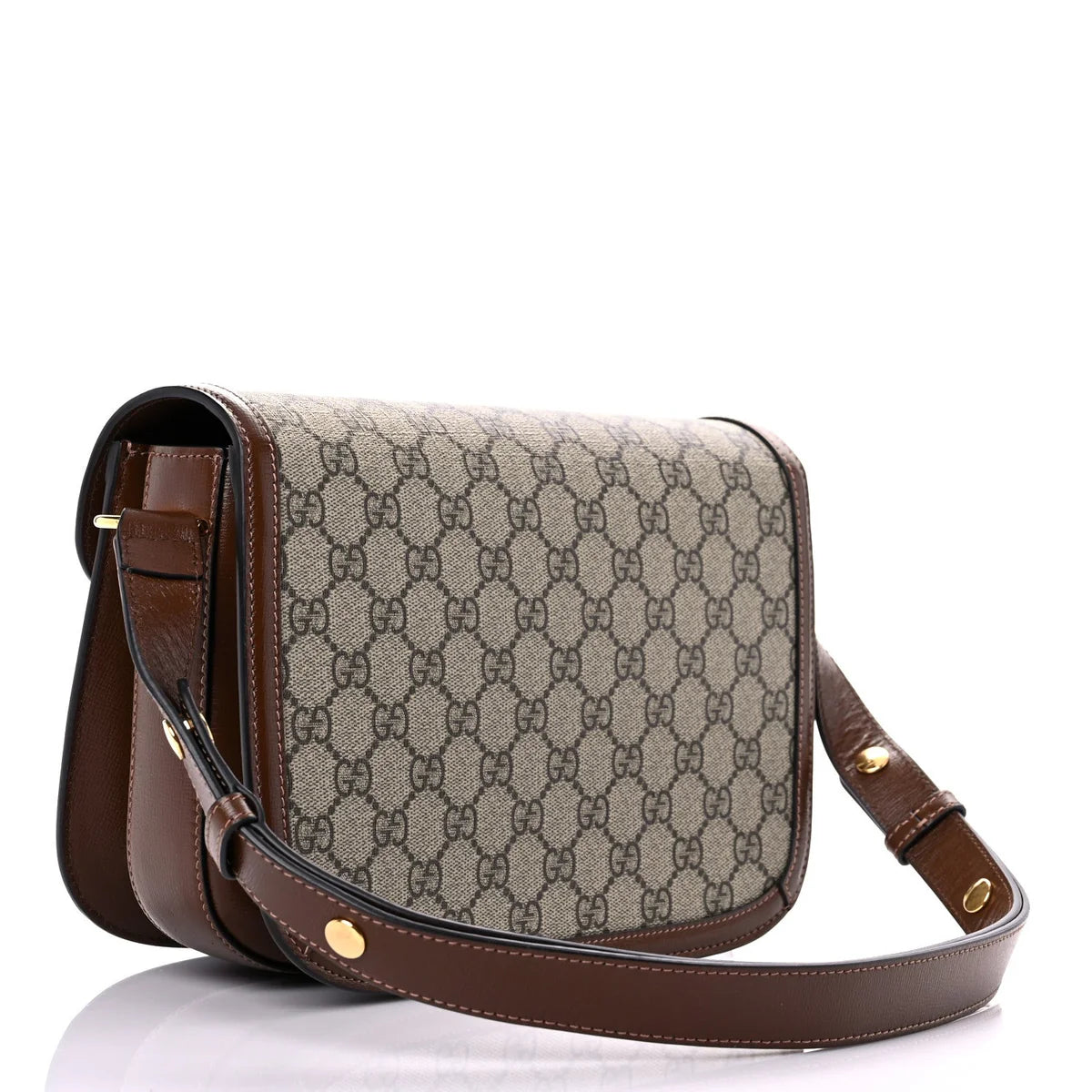 OUVALIA Luxury Edit | Gucci GG Supreme Monogram Horsebit 1955 Shoulder Bag Beige Brown Sugar