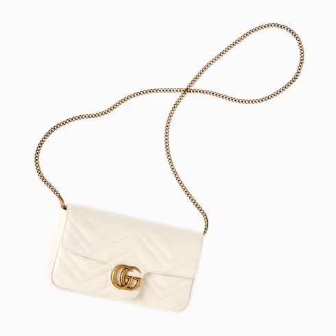 OUVALIA Luxury Edit | Gucci Marmont Mini Bag White Leather