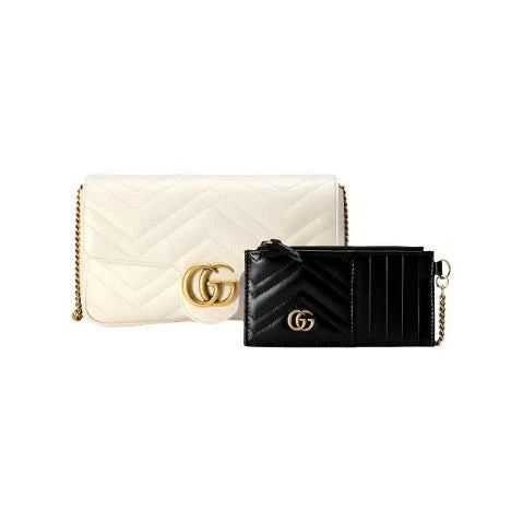 OUVALIA Luxury Edit | Gucci Marmont Mini Bag White Leather