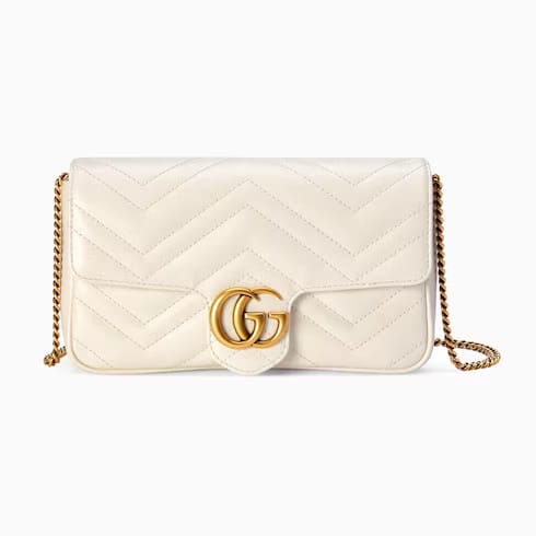 OUVALIA Luxury Edit | Gucci Marmont Mini Bag White Leather