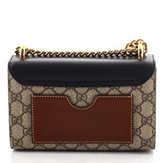 OUVALIA Luxury Edit | Gucci Padlock Shoulder Bag Gg Coated Canvas and Leather Small