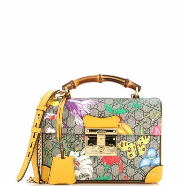 OUVALIA Luxury Edit | Gucci Sac Avec Anse En Bambou "Flora Gg Supreme" Femme