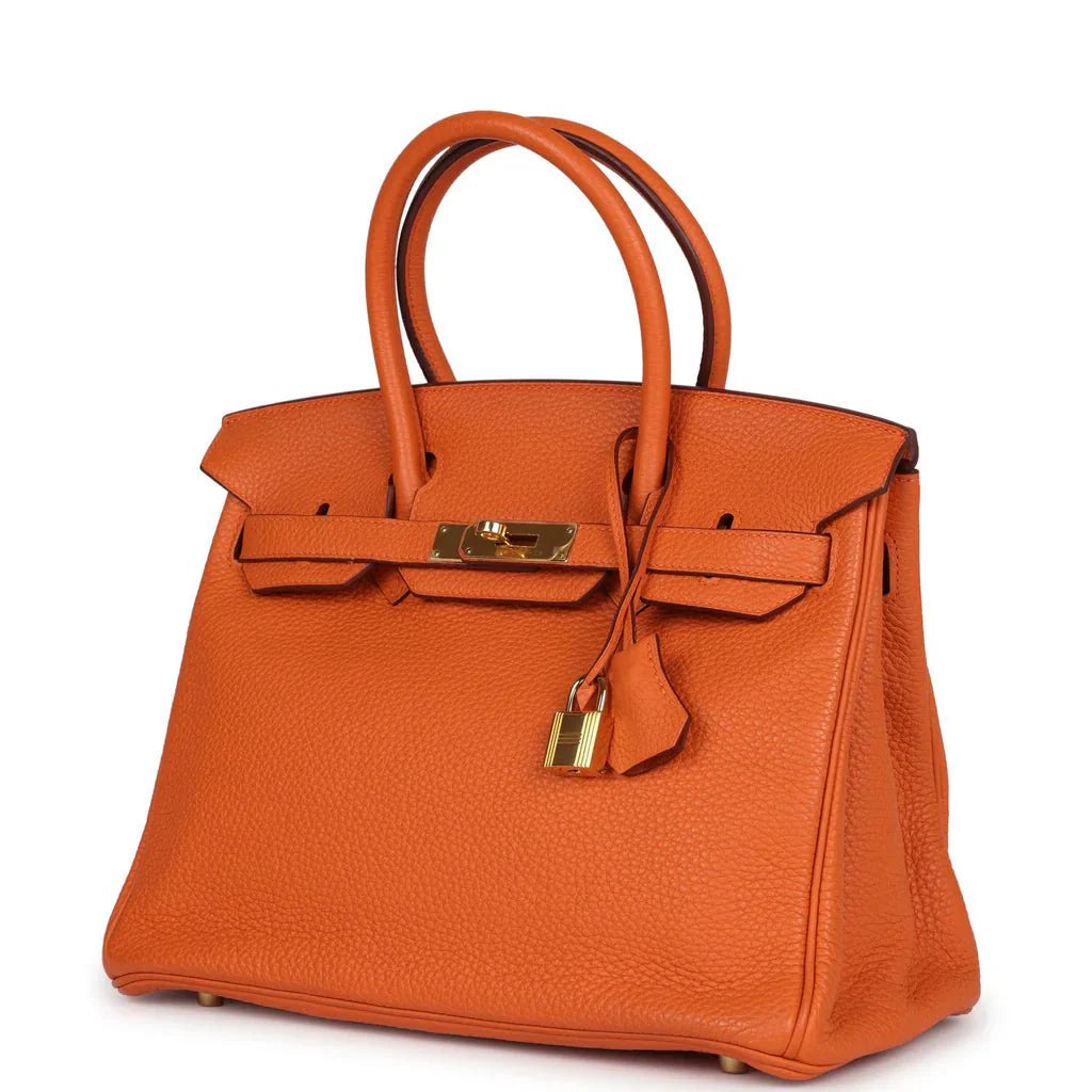 OUVALIA Luxury Edit | Hermès Birkin 35 cm Handbag in Orange Togo Leather