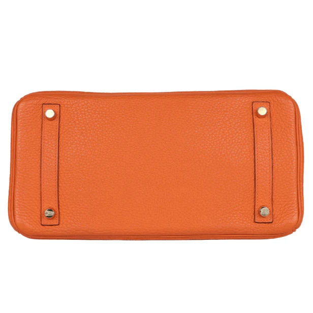 OUVALIA Luxury Edit | Hermès Birkin 35 cm Handbag in Orange Togo Leather