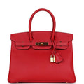 OUVALIA Luxury Edit | Hermès Birkin 35 Red Leather Gold Hardware