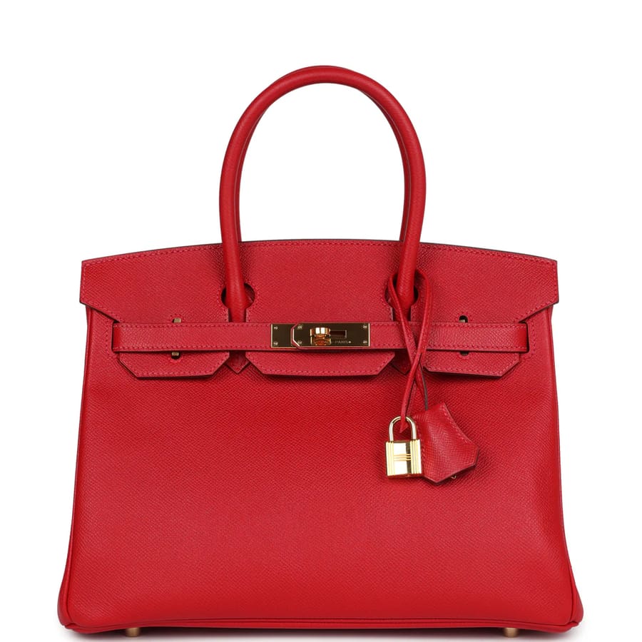 OUVALIA Luxury Edit | Hermès Birkin 35 Red Leather Gold Hardware
