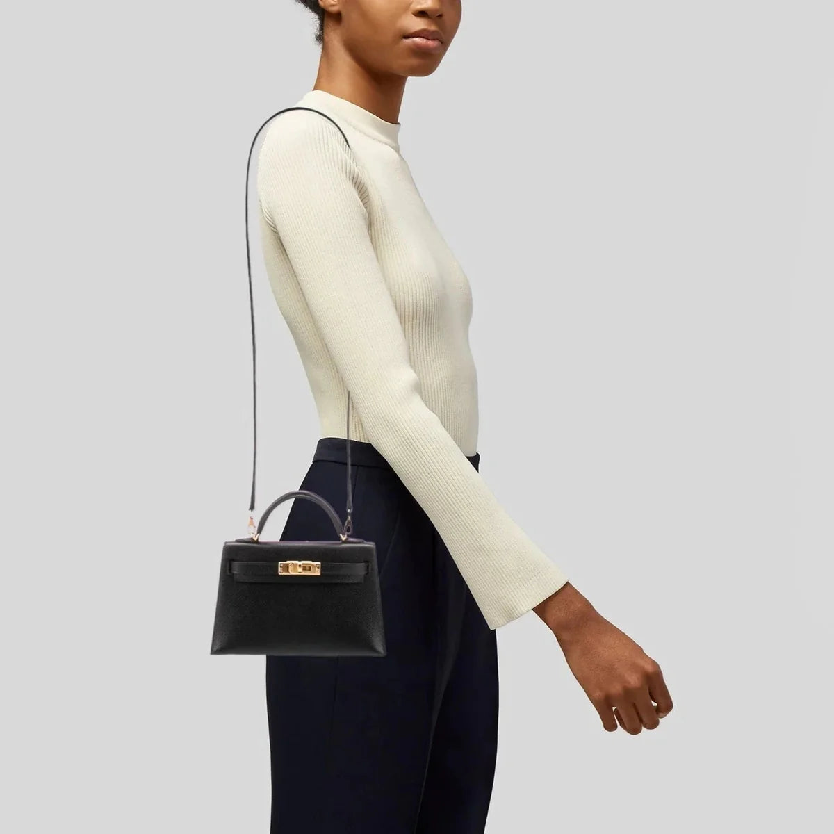 OUVALIA Luxury Edit | Hermès Epsom Mini Kelly Black