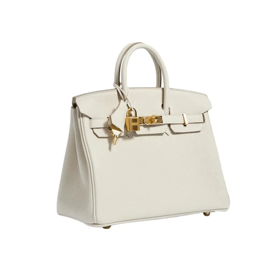 OUVALIA Luxury Edit | Hermès Birkin 35 cm Handbag in White Swift Leather