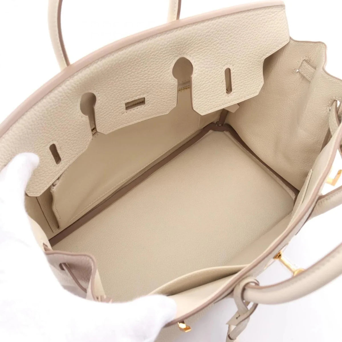 OUVALIA Luxury Edit | Hermès Birkin 35 cm Handbag in White Swift Leather