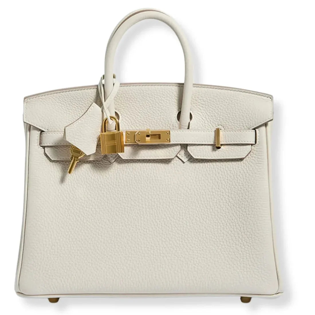 OUVALIA Luxury Edit | Hermès Birkin 35 cm Handbag in White Swift Leather
