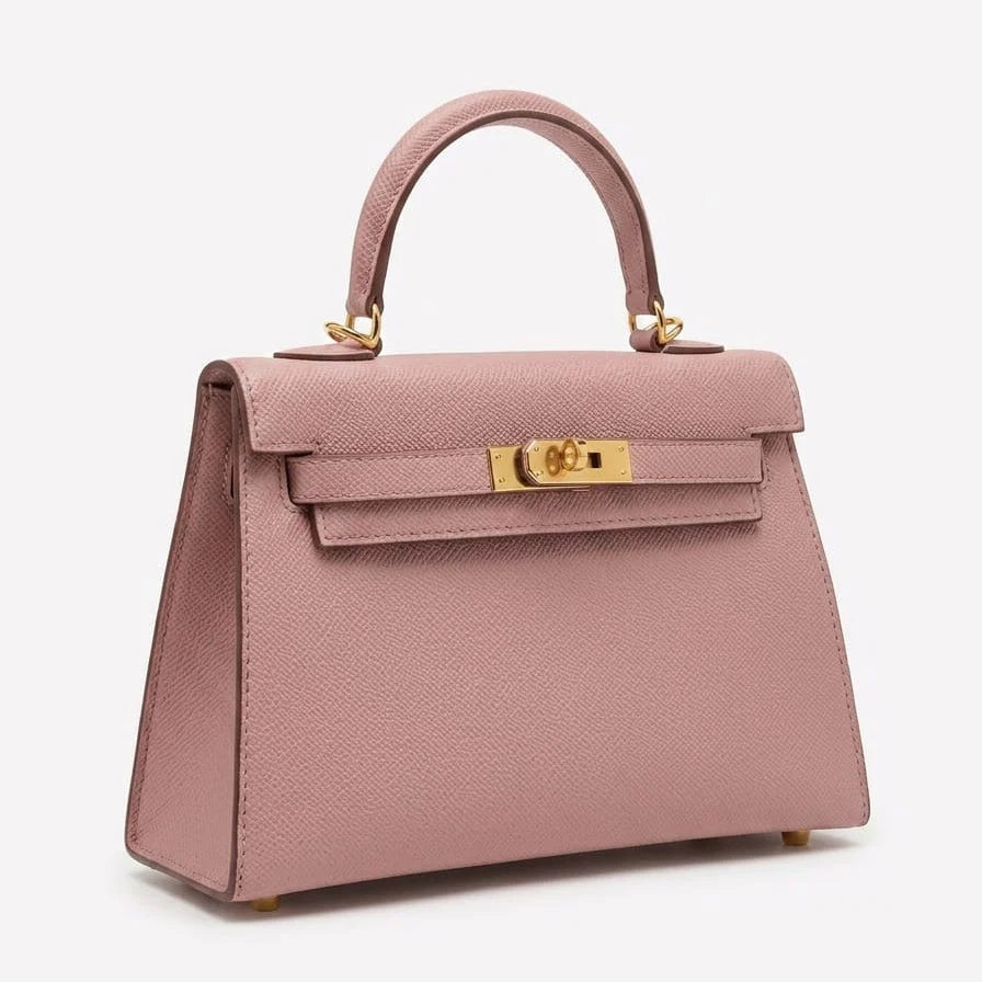 OUVALIA Luxury Edit | Hermès Mini Kelly Pink Bag Gold Metal