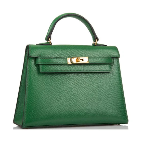 OUVALIA Luxury Edit | Hermès Kelly Mini Shoulder Green Bag