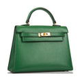 OUVALIA Luxury Edit | Hermès Kelly Mini Shoulder Green Bag