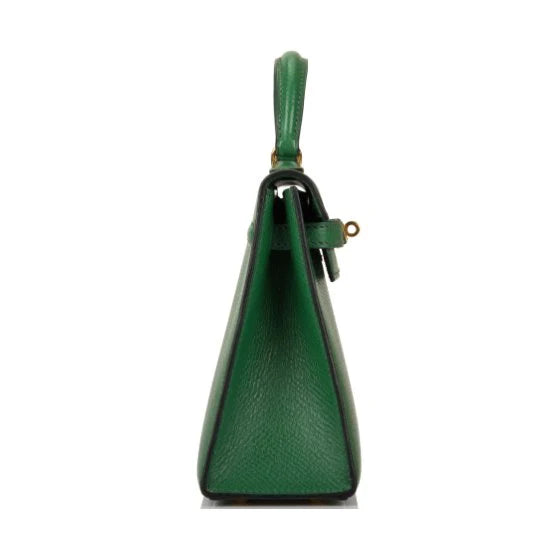 OUVALIA Luxury Edit | Hermès Kelly Mini Shoulder Green Bag