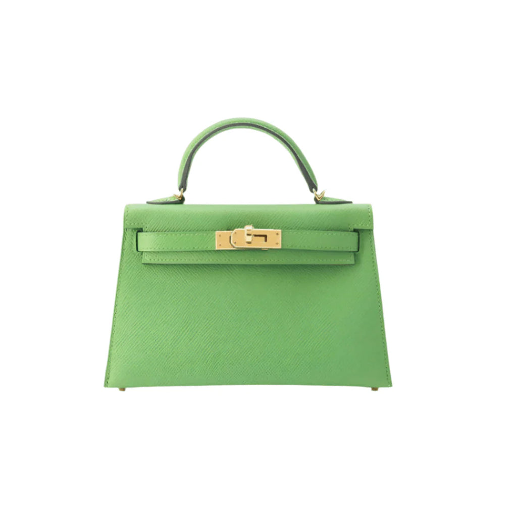 OUVALIA Luxury Edit | Hermès Vert Yucca Epsom Mini Kelly Do Bag