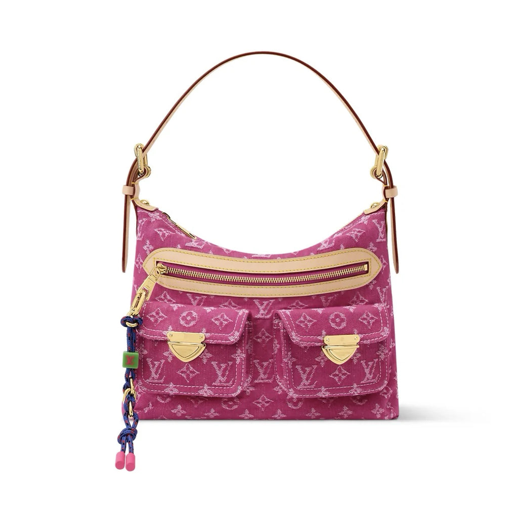 OUVALIA Luxury Edit | Louis Vuitton Monogram Baggy Pink Denim Shoulder Bag