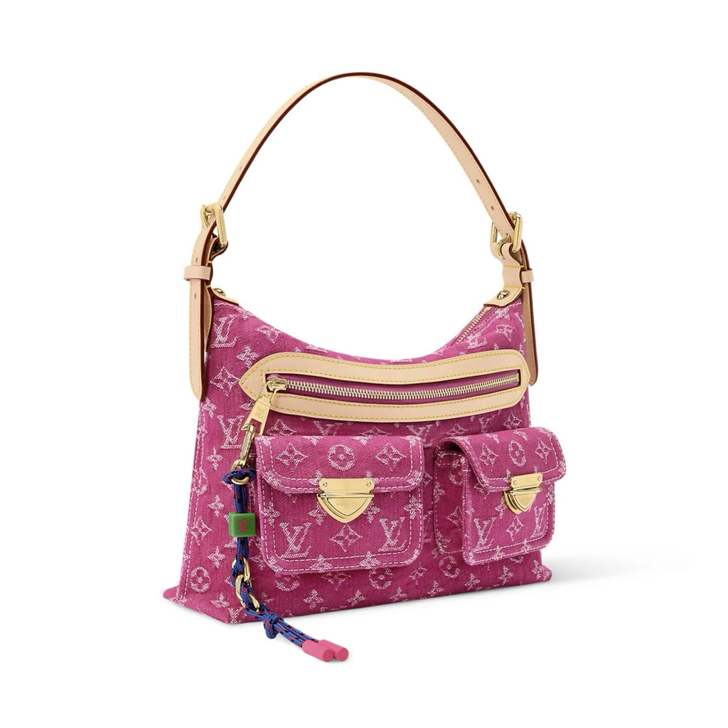 OUVALIA Luxury Edit | Louis Vuitton Monogram Baggy Pink Denim Shoulder Bag