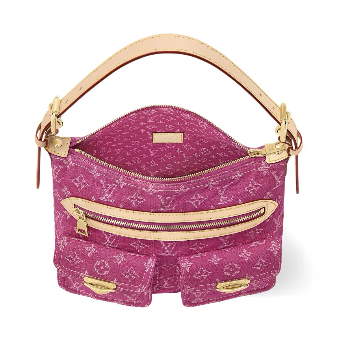 OUVALIA Luxury Edit | Louis Vuitton Monogram Baggy Pink Denim Shoulder Bag