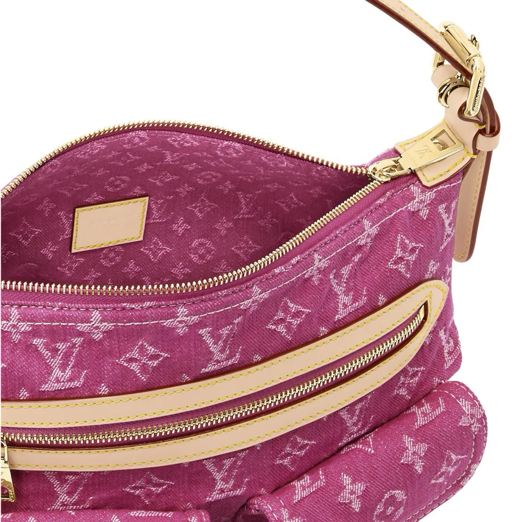 OUVALIA Luxury Edit | Louis Vuitton Monogram Baggy Pink Denim Shoulder Bag
