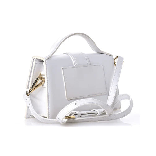 OUVALIA Luxury Edit | Jacquemus Le Grand Bambino Leather Shoulder Bag in White