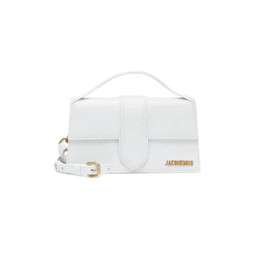 OUVALIA Luxury Edit | Jacquemus Le Grand Bambino Leather Shoulder Bag in White