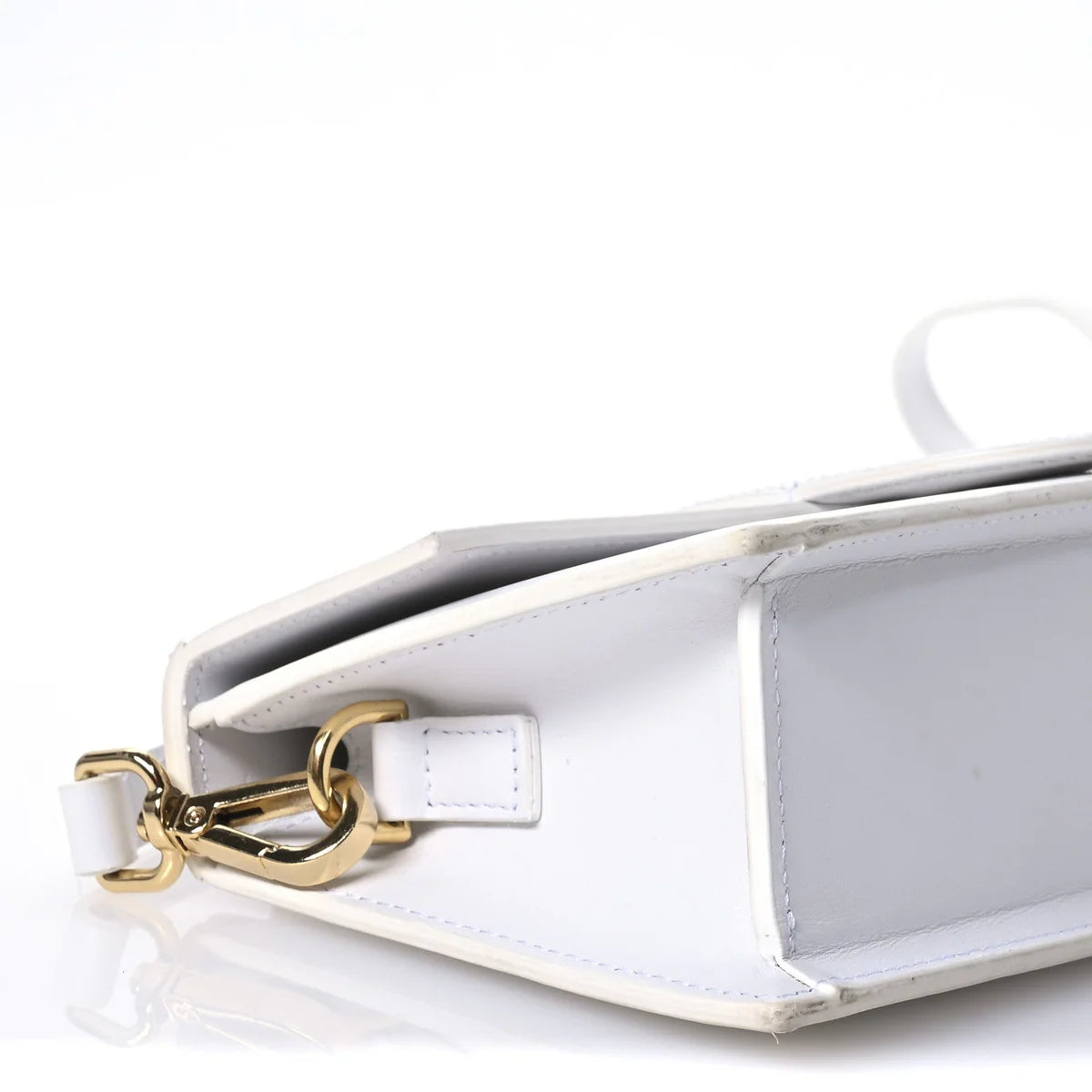 OUVALIA Luxury Edit | Jacquemus Le Grand Bambino Leather Shoulder Bag in White