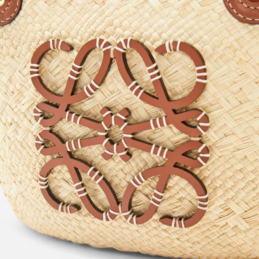 OUVALIA Luxury Edit | Loewe Anagram Basket Bag in Iraca Palm