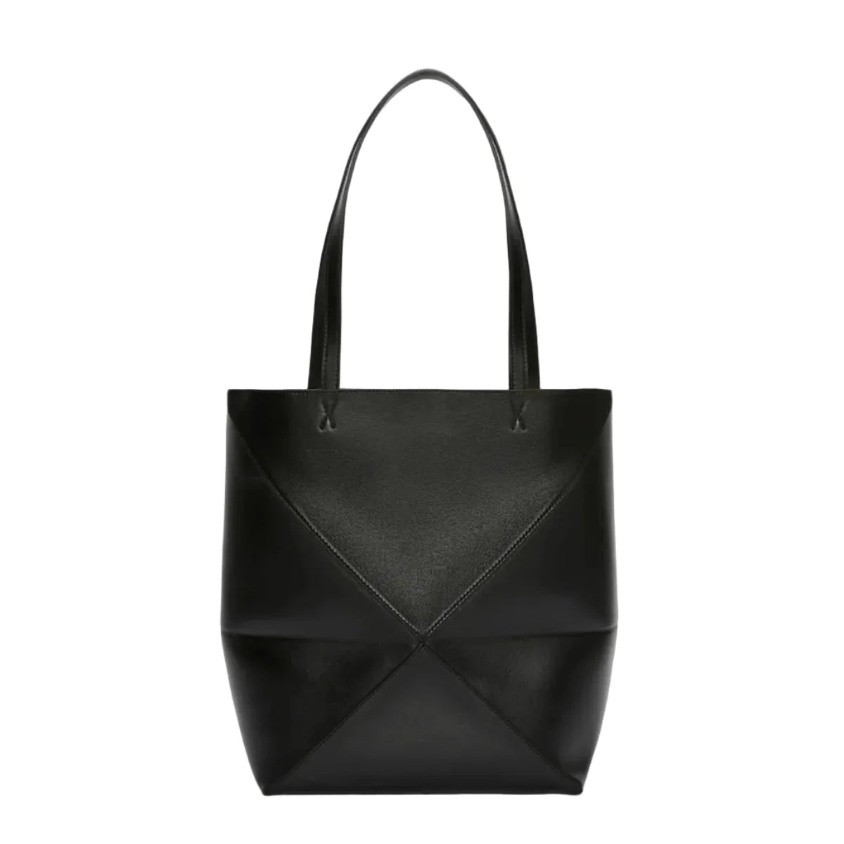 OUVALIA Luxury Edit | Loewe Medium Puzzle Fold Tote In Shiny Calfskin