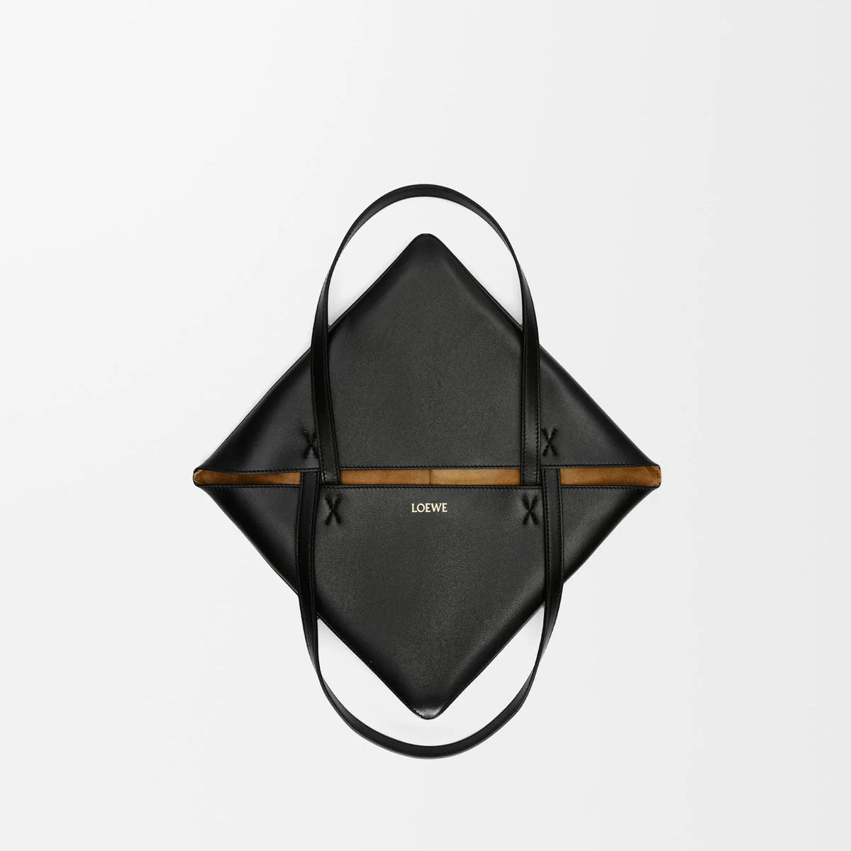 OUVALIA Luxury Edit | Loewe Medium Puzzle Fold Tote In Shiny Calfskin