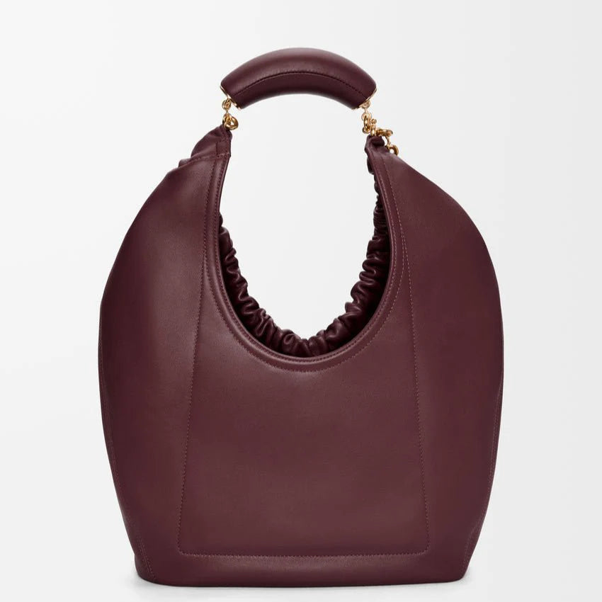 OUVALIA Luxury Edit | Loewe Medium Squeeze Bag Dark Burgundy