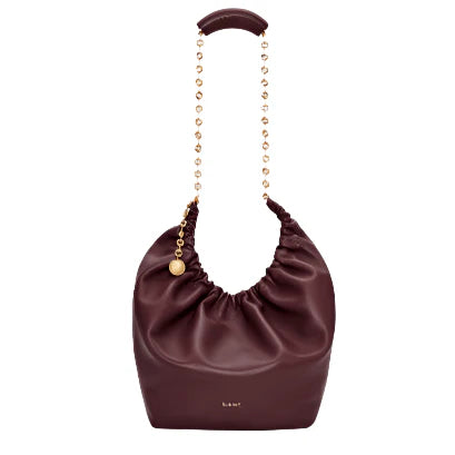 OUVALIA Luxury Edit | Loewe Medium Squeeze Bag Dark Burgundy