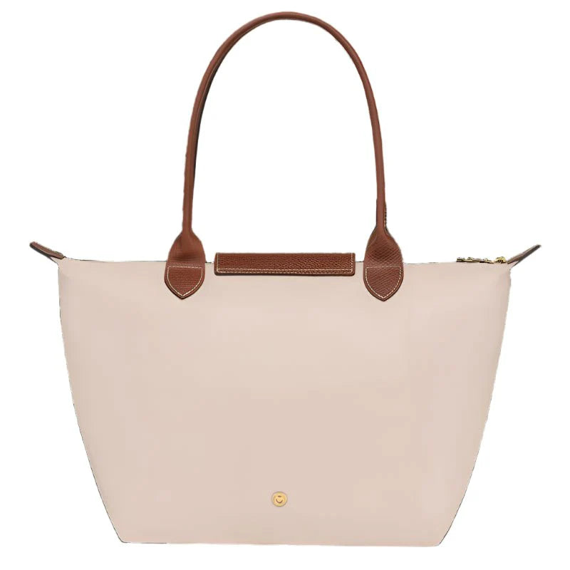 OUVALIA Luxury Edit | Longchamp Le Pliage Medium Handbag Paper - Canvas