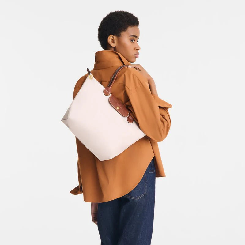 OUVALIA Luxury Edit | Longchamp Le Pliage Medium Handbag Paper - Canvas