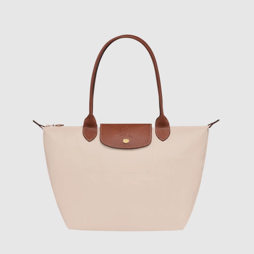 OUVALIA Luxury Edit | Longchamp Le Pliage Medium Handbag Paper - Canvas