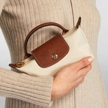 OUVALIA Luxury Edit | Longchamp Le Pliage Women's Mini Beige Cross Bag