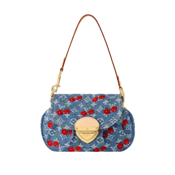 OUVALIA Luxury Edit | Louis Vuitton Bouncing LV x TM Sunset Denim Cherry Bag