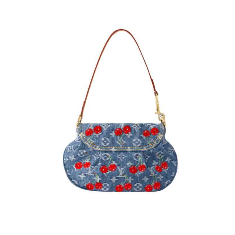 OUVALIA Luxury Edit | Louis Vuitton Bouncing LV x TM Sunset Denim Cherry Bag