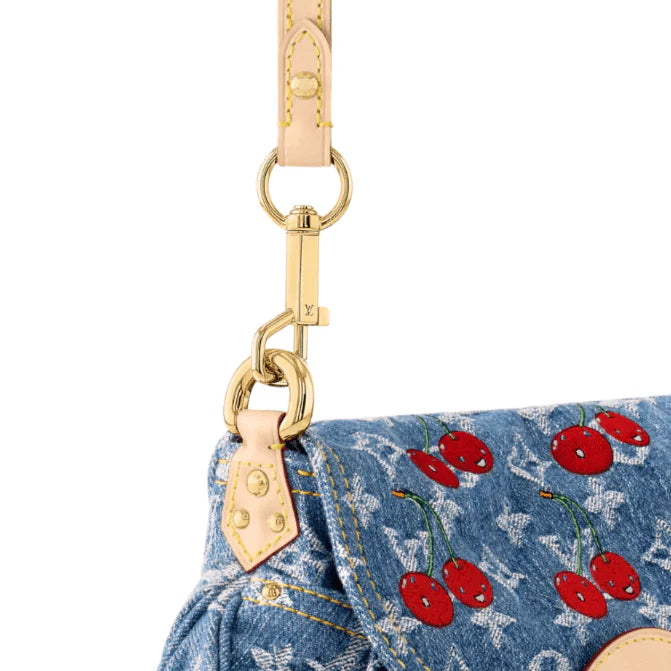 OUVALIA Luxury Edit | Louis Vuitton Bouncing LV x TM Sunset Denim Cherry Bag