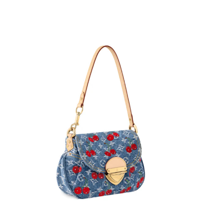 OUVALIA Luxury Edit | Louis Vuitton Bouncing LV x TM Sunset Denim Cherry Bag