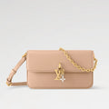 OUVALIA Luxury Edit | Louis Vuitton Bouncing Wallet On Chain LV Bloom – Beige
