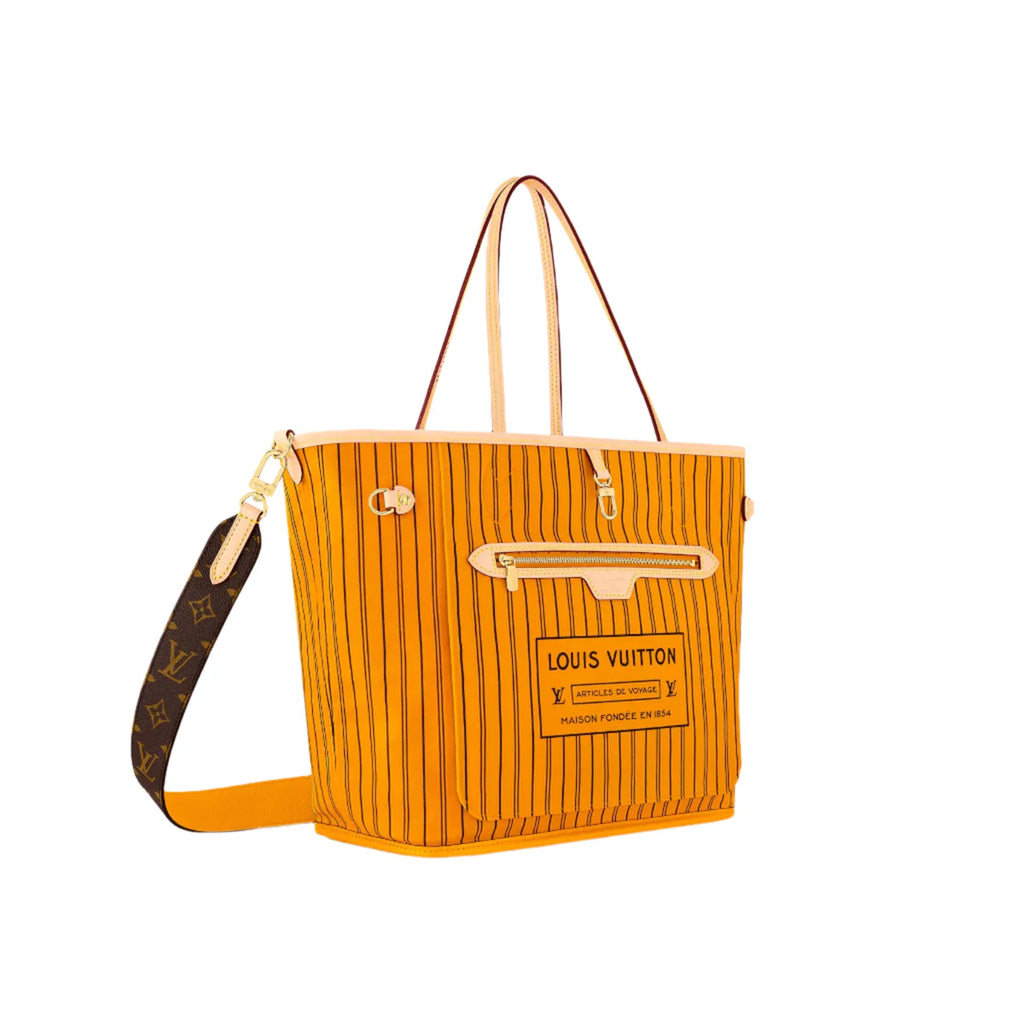 OUVALIA Luxury Edit | Louis Vuitton Neverfull Bandoulière Inside Out MM Monogram/Jaune Safran