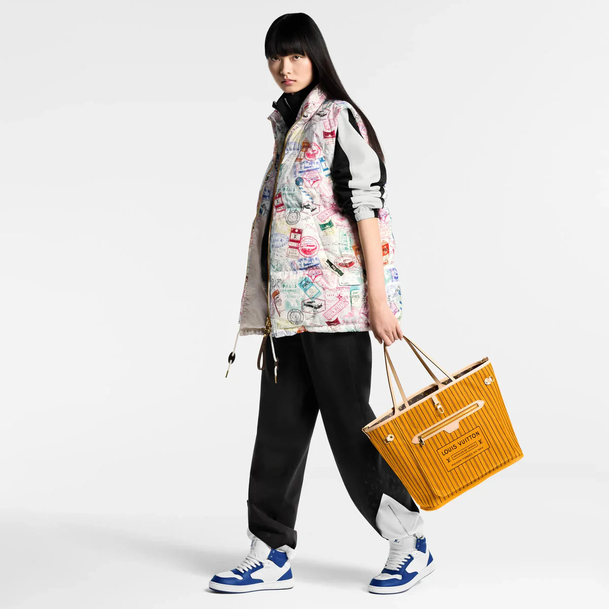 OUVALIA Luxury Edit | Louis Vuitton Neverfull Bandoulière Inside Out MM Monogram/Jaune Safran