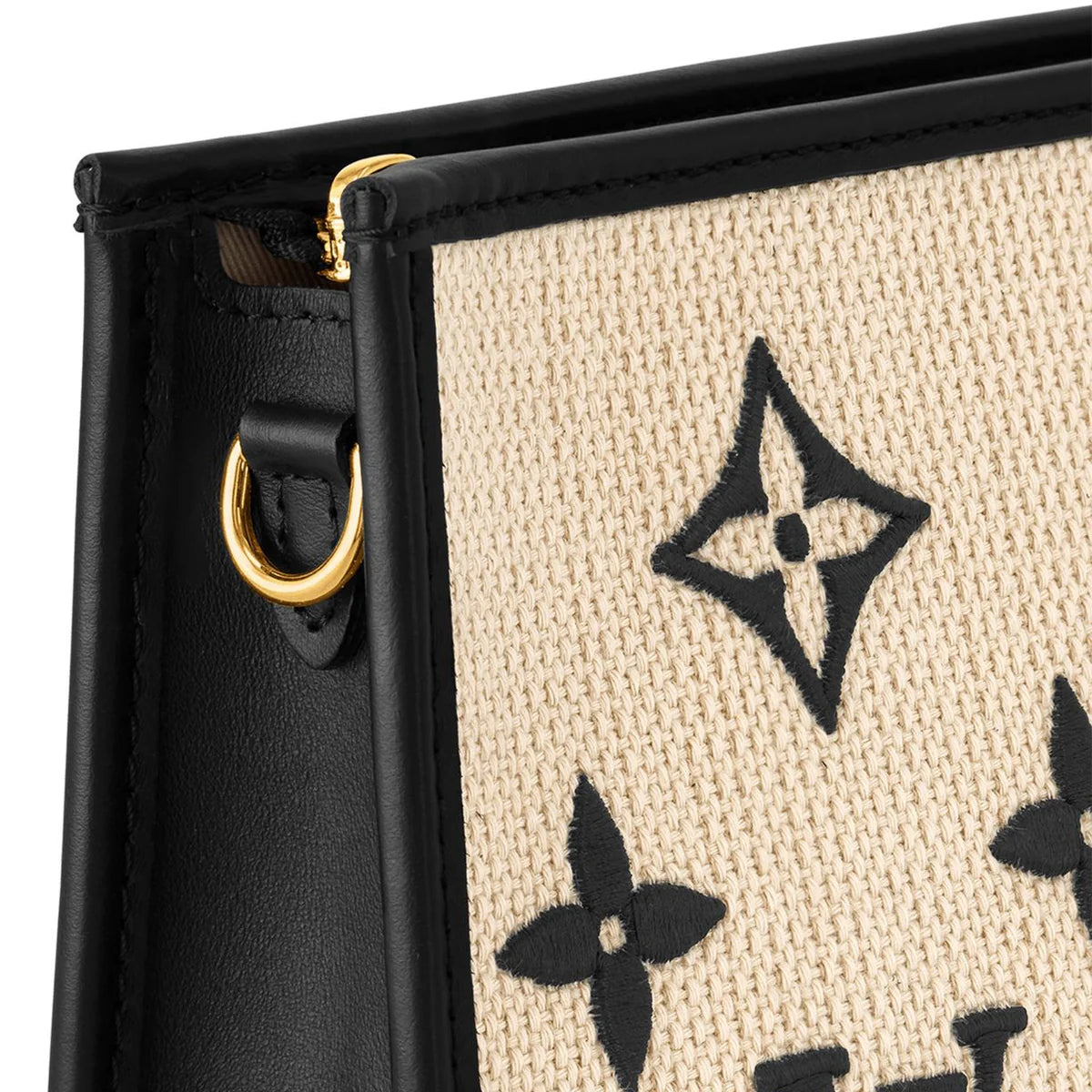OUVALIA Luxury Edit | Louis Vuitton Raffia and Leather Poche With Chain