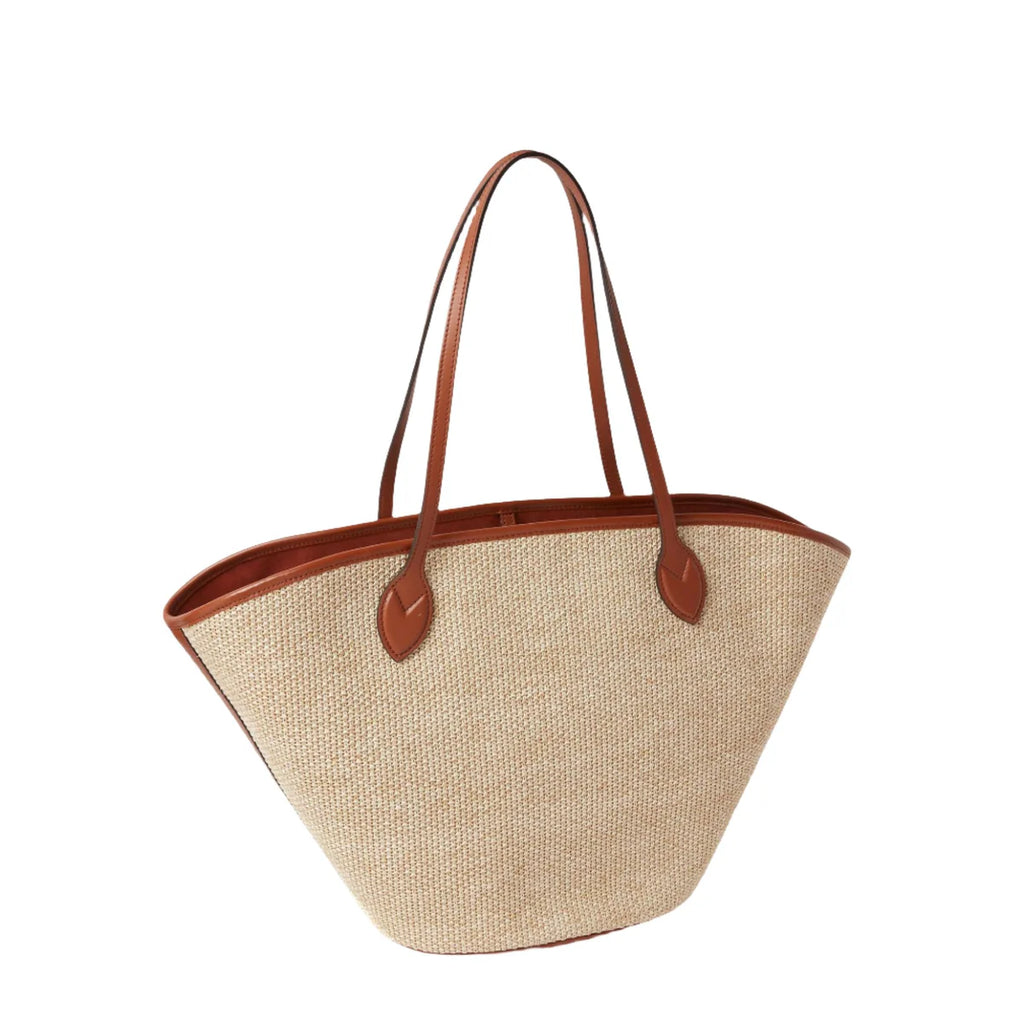 OUVALIA Luxury Edit | Louis Vuitton Raffia Saint Jacques Tote Caramel
