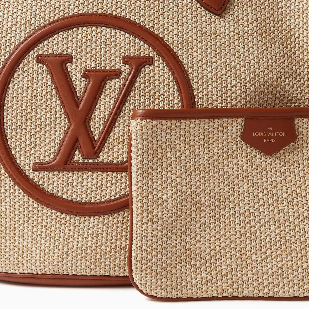 OUVALIA Luxury Edit | Louis Vuitton Raffia Saint Jacques Tote Caramel