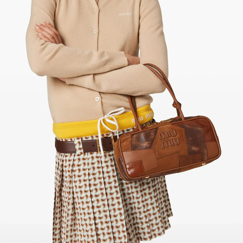 OUVALIA Luxury Edit | Miu Miu Beau Tote Bag – Brown Leather Luxury Tote