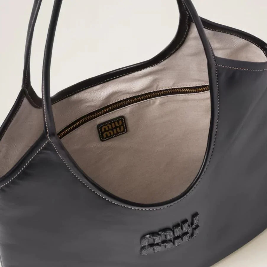 OUVALIA Luxury Edit | Miu Miu IVY Leather Bag Black