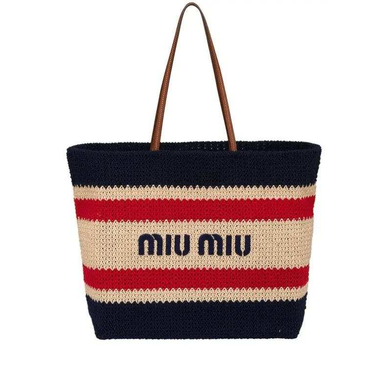 OUVALIA Luxury Edit | Miu Miu Logo-Print Tote Bag