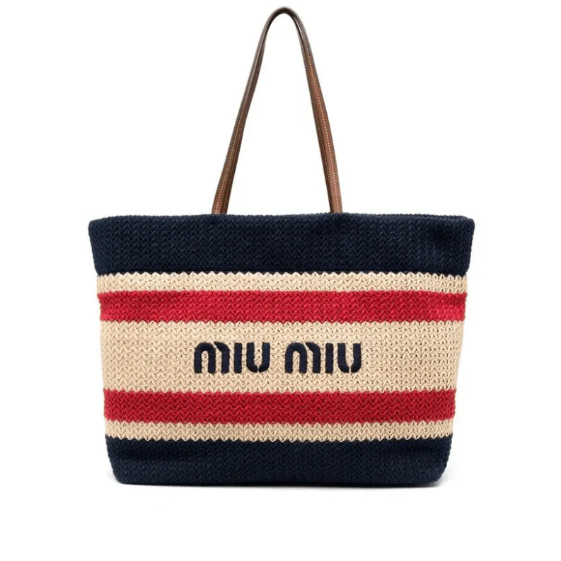 OUVALIA Luxury Edit | Miu Miu Logo-Print Tote Bag